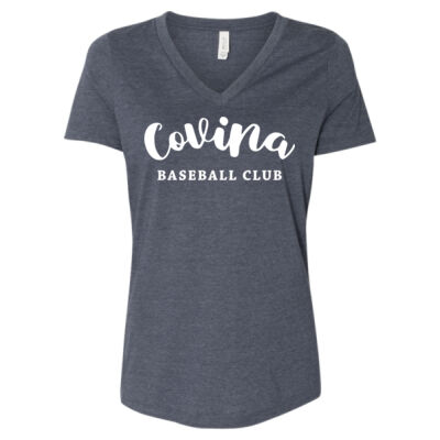 Adult Script Women Relaxed V-Neck Thumbnail